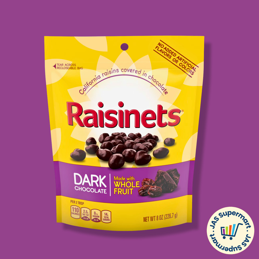 Nestlé Raisinets Dark Chocolate 226.7g – Sweet & Chewy Chocolate Candy ...