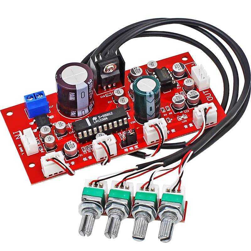 HiFi Preamplifier Tone Front High and Low Balance Adjustment Audio ...