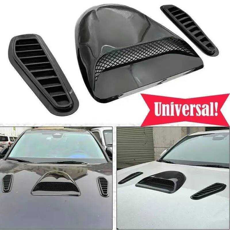 Universal Modified Car Engine Cover Fake Air Outlet Engine Cover ...