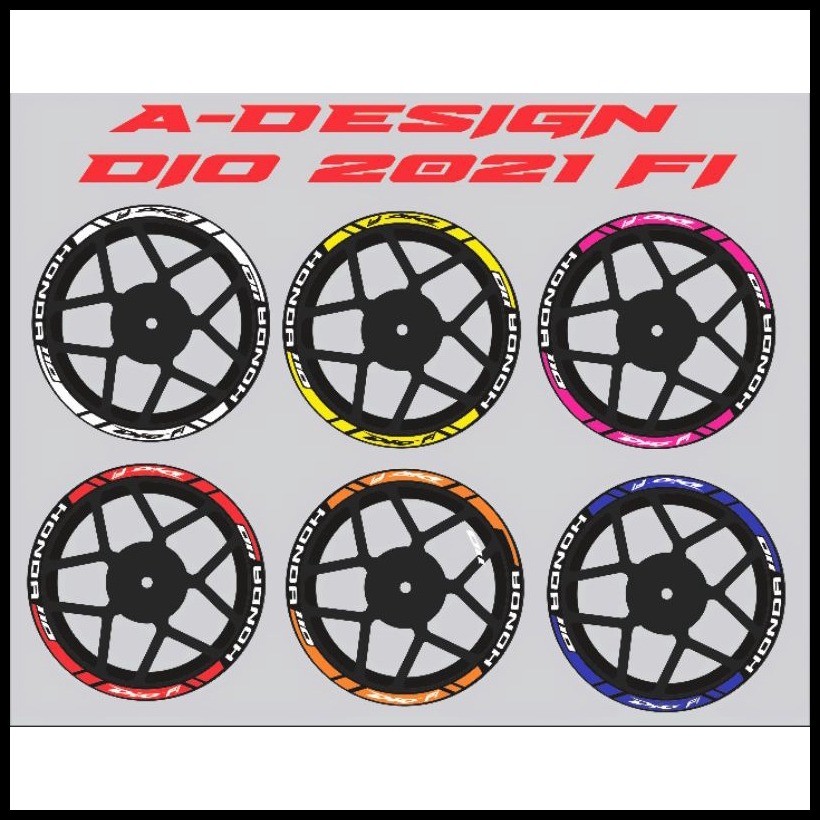 Honda dio 2021 fi carb mags sticker decals set rear and front | Shopee ...