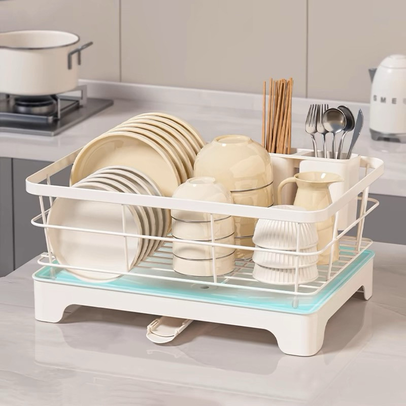 Kitchen Rack Countertop Dish Storage Rack Dish Rack Drain Rack Dishware ...