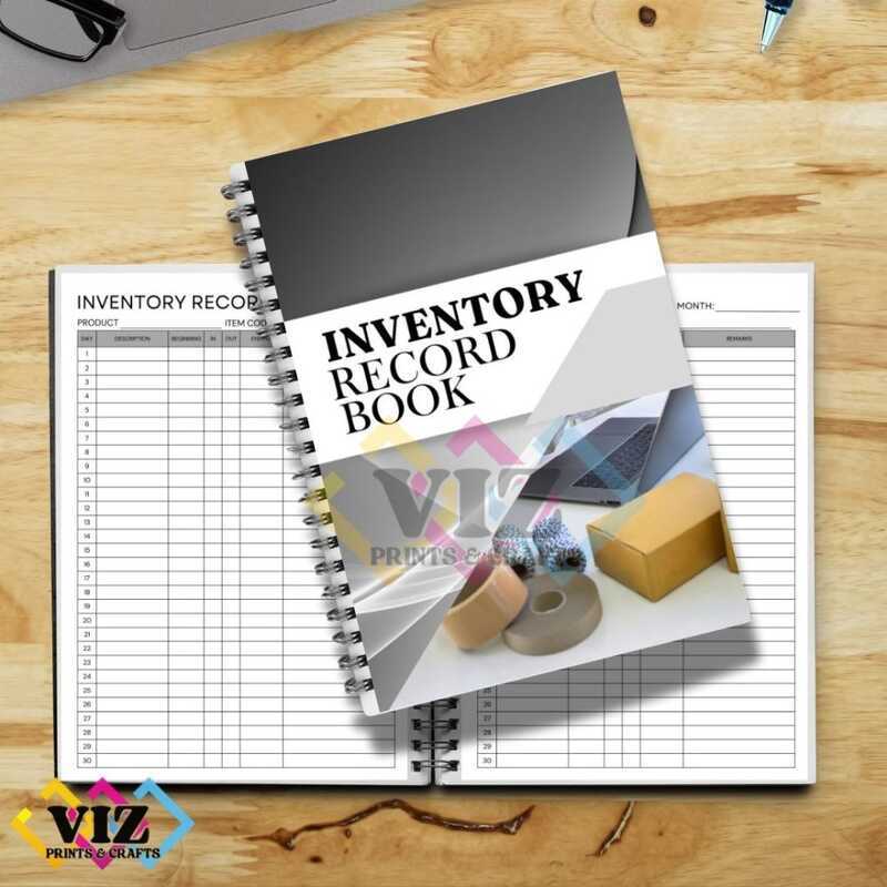 Inventory Record Book / Log Journal Tracker Notebook F16 | Shopee ...