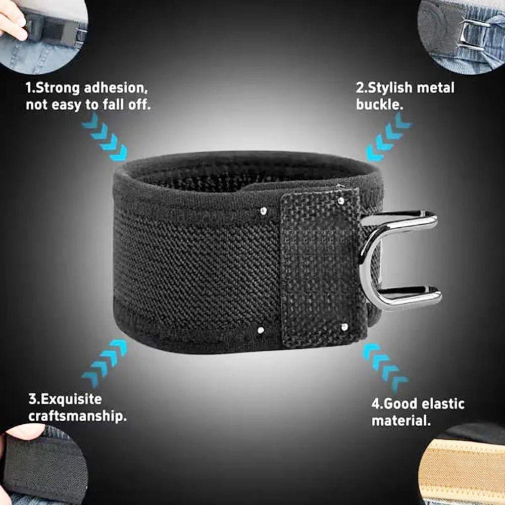 Functional Metal Hook Stretch Waistband Unisex Buckleless Stretch ...