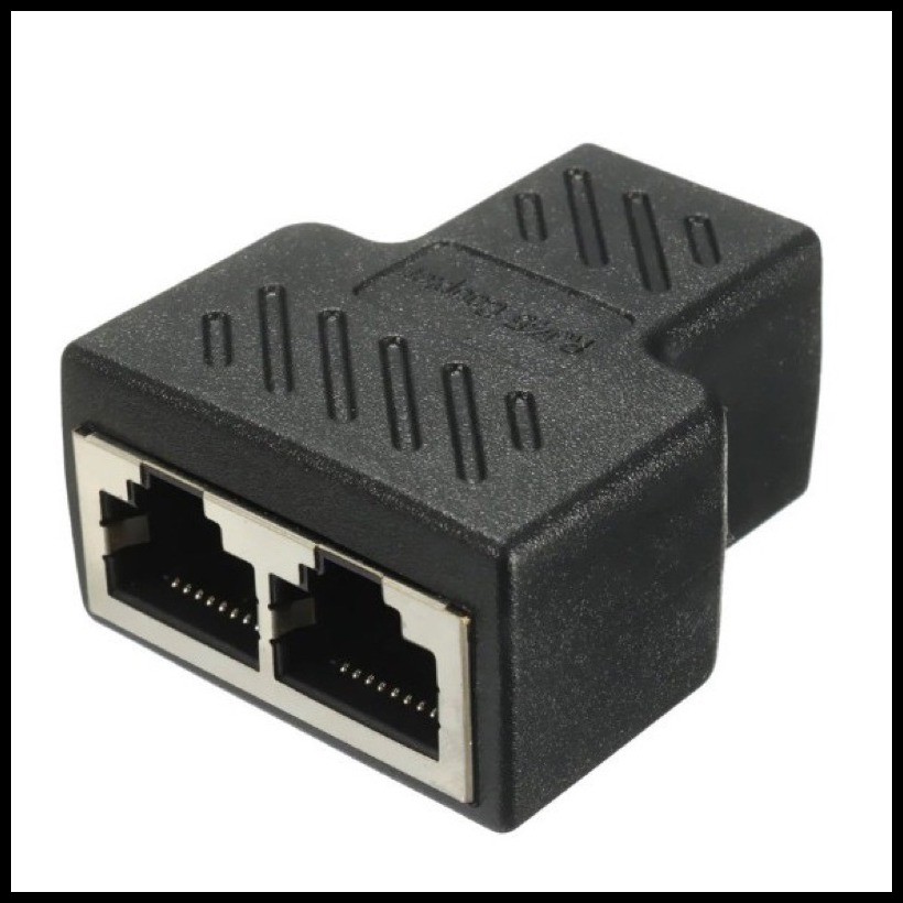 RJ45 Splitter Connectors Adapter 1 to 2 Ethernet Splitter Coupler ...