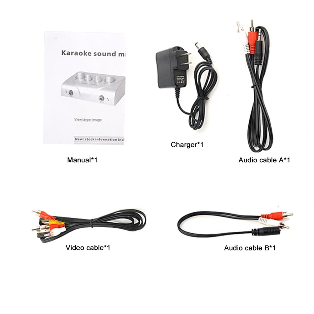 Audio Mixer Amplifier Portable Dual Mic Inputs For Amplifier ...