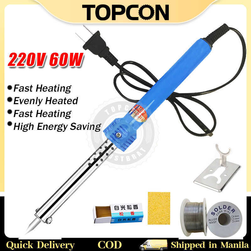 220V 60W Soldering Iron Adjustable Temperature Electric Solder Rework ...