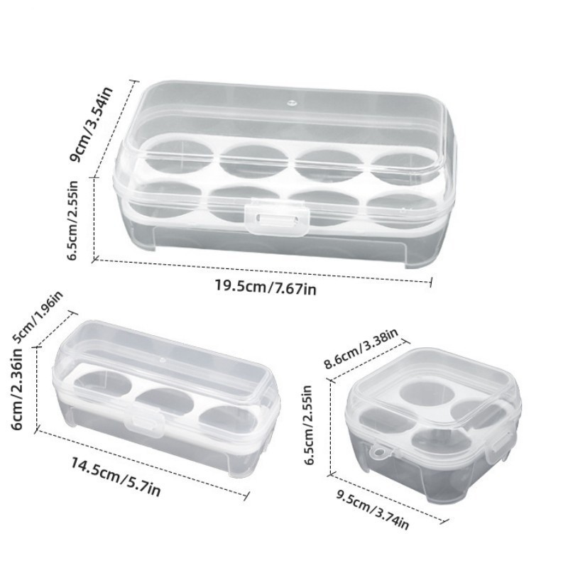 Transparent 3/4/8 Grids Gyroscope Spinner Beyblade Storage Box Tool Box ...