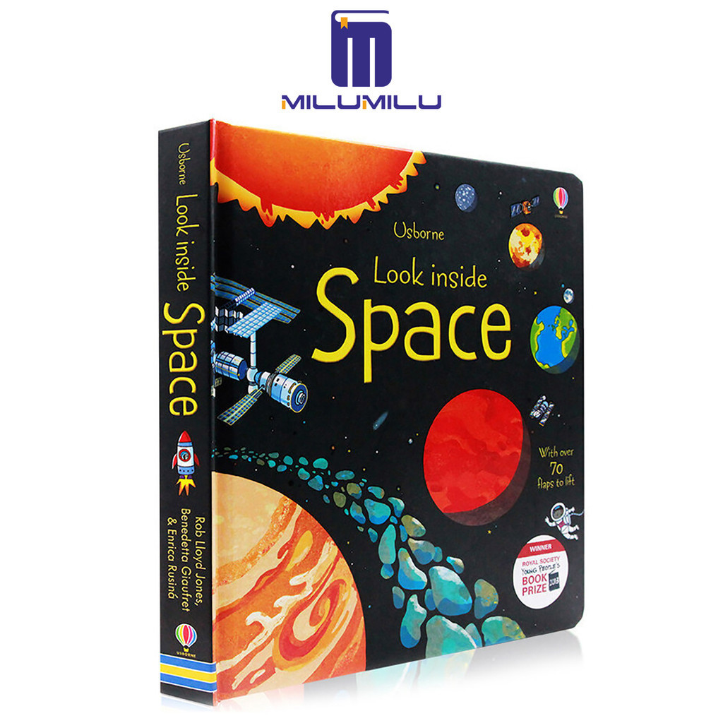 Usborne Look Inside Space Board book English Activity Story Book for ...