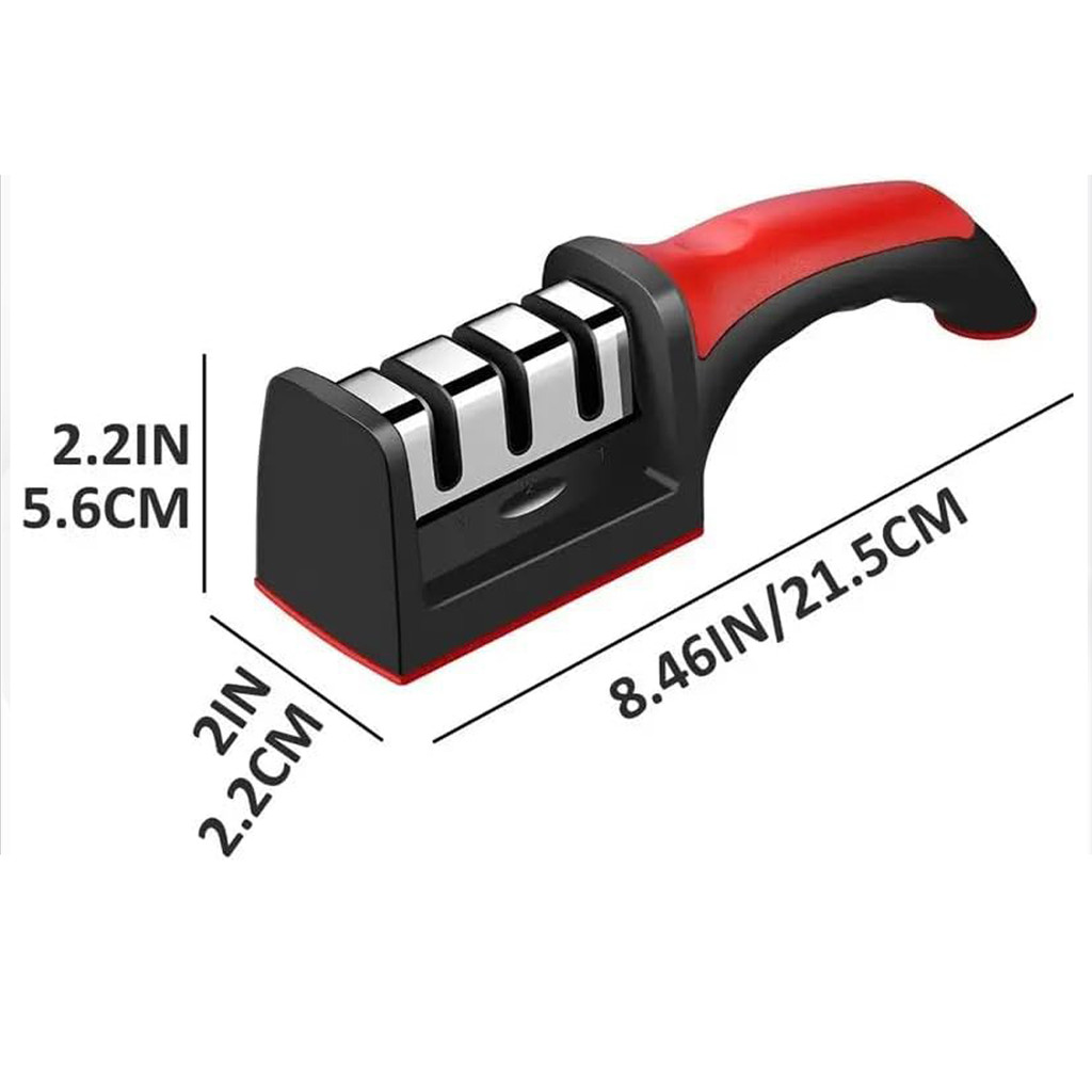 3-Segment Knife Sharpener Knife Sharpeners for Kitchen Knives Stainless ...
