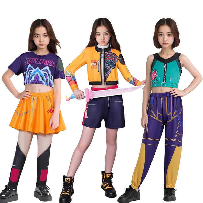 Demon Slayer K-Pop Star Rumi Mirazai Cosplay Costume Korean Wave ...