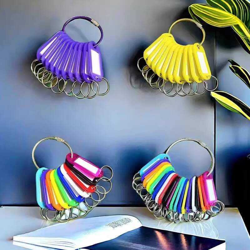 Plastic Number Markable Hang Hotel Label Classification Keychain Key ...