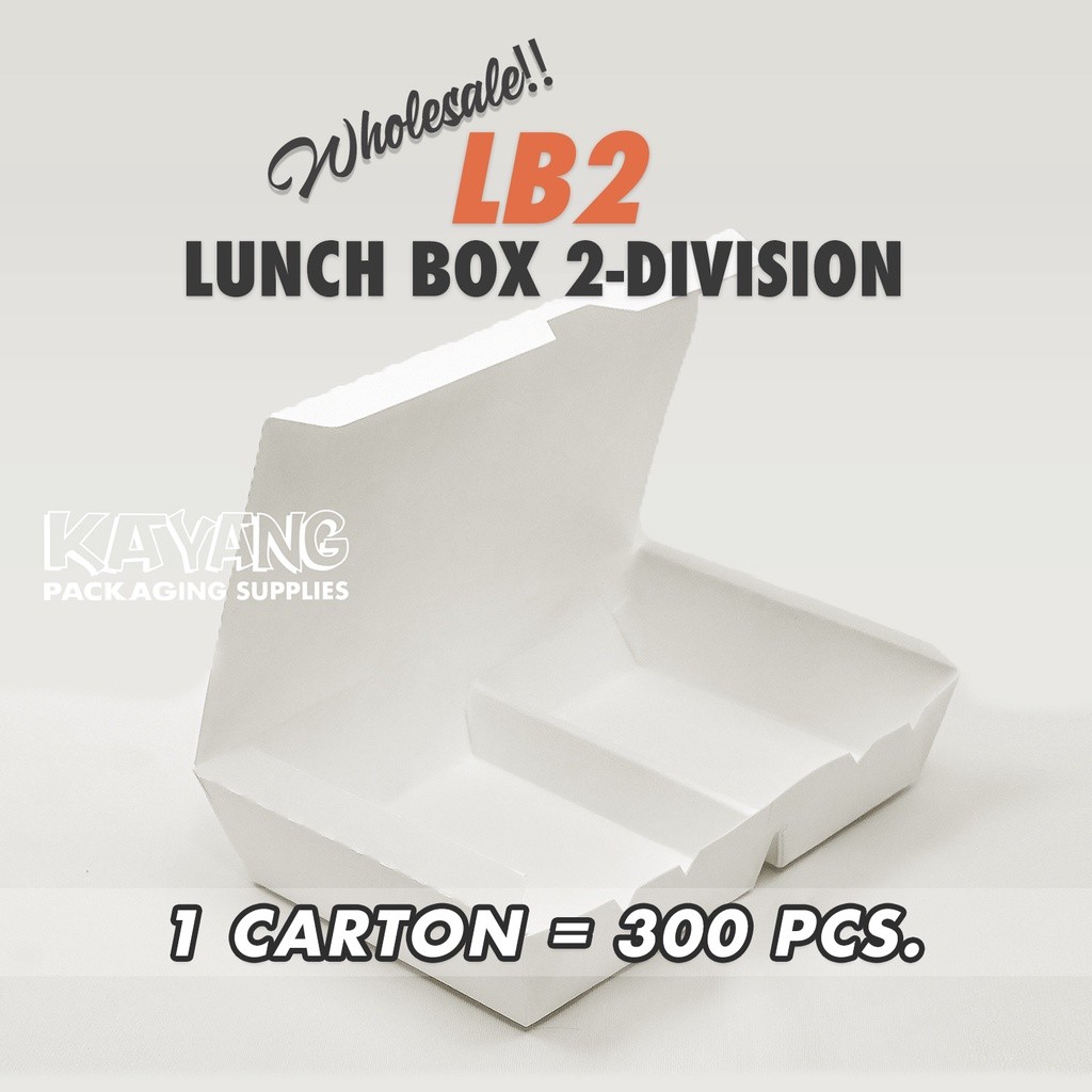[300pcs] WHOLESALE Lunch Box w/ 2 Division (LB2) Laminated, High ...