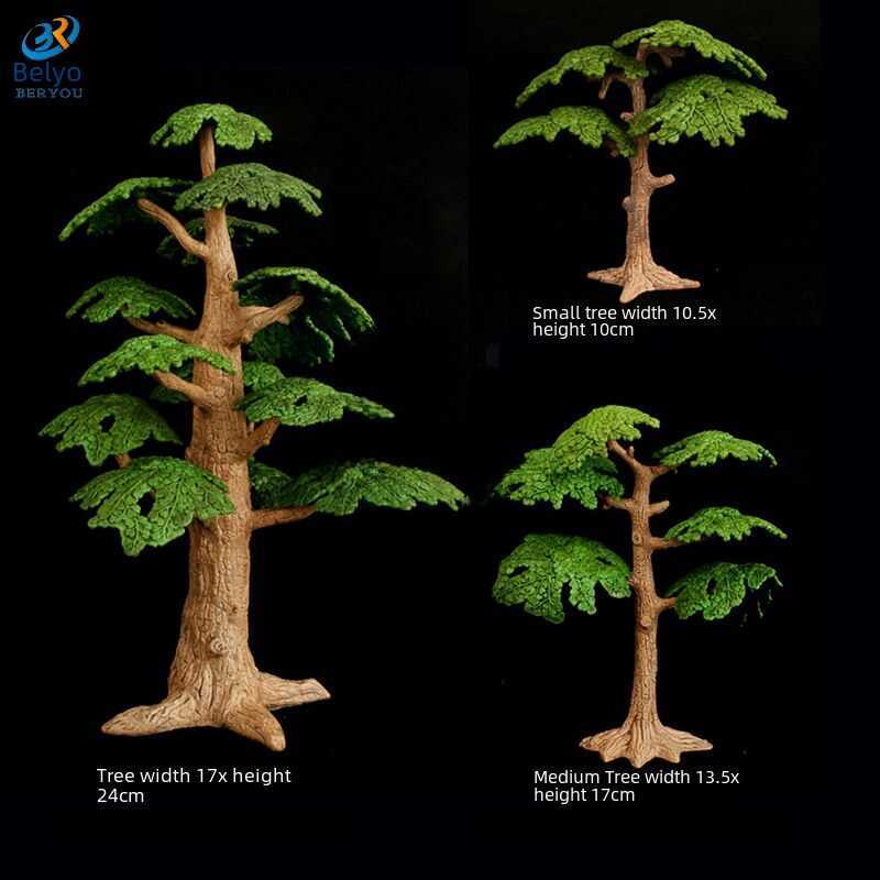 Miniature Landscape Tree Model Sandbox Pine Children Toy Insect Forest ...