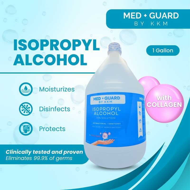 Med+Guard Isopropyl Alcohol 70% Solution With Collagen And Moisturizer ...