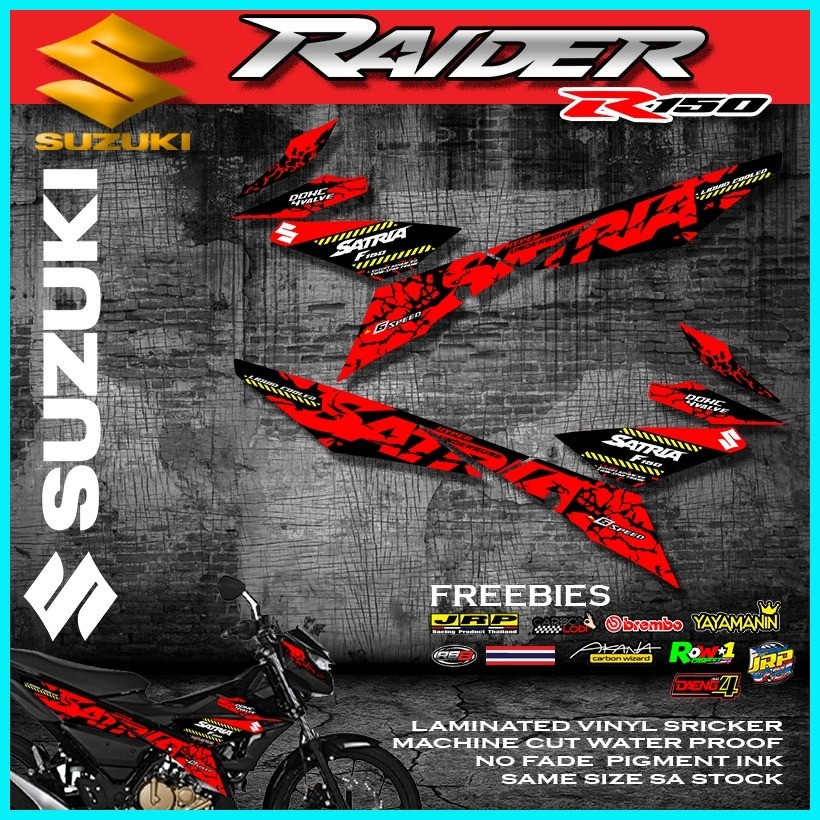 RAIDER 150 FI DECALS STICKER WITH FREEBIES NEW DESIGN | Shopee Philippines