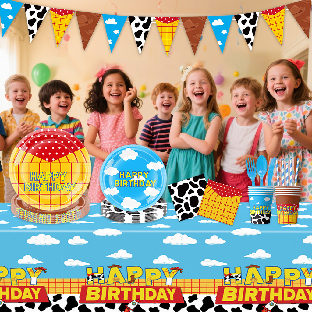Toy Story Theme Cartoon Animation Children Birthday Party Supplies ...