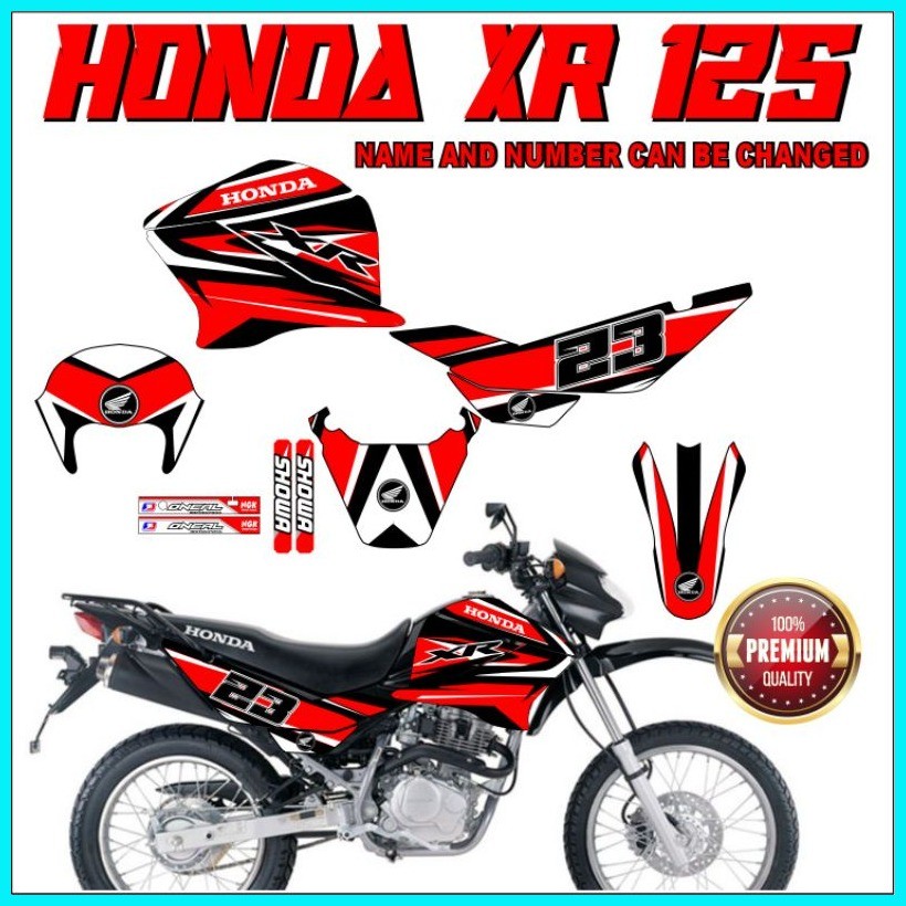 Honda XR 125 decals sticker, Laminated | Shopee Philippines