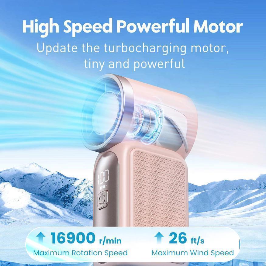 X688 Rechargeable Mini Fan Portable Handheld Cooling Fan Adjustable ...