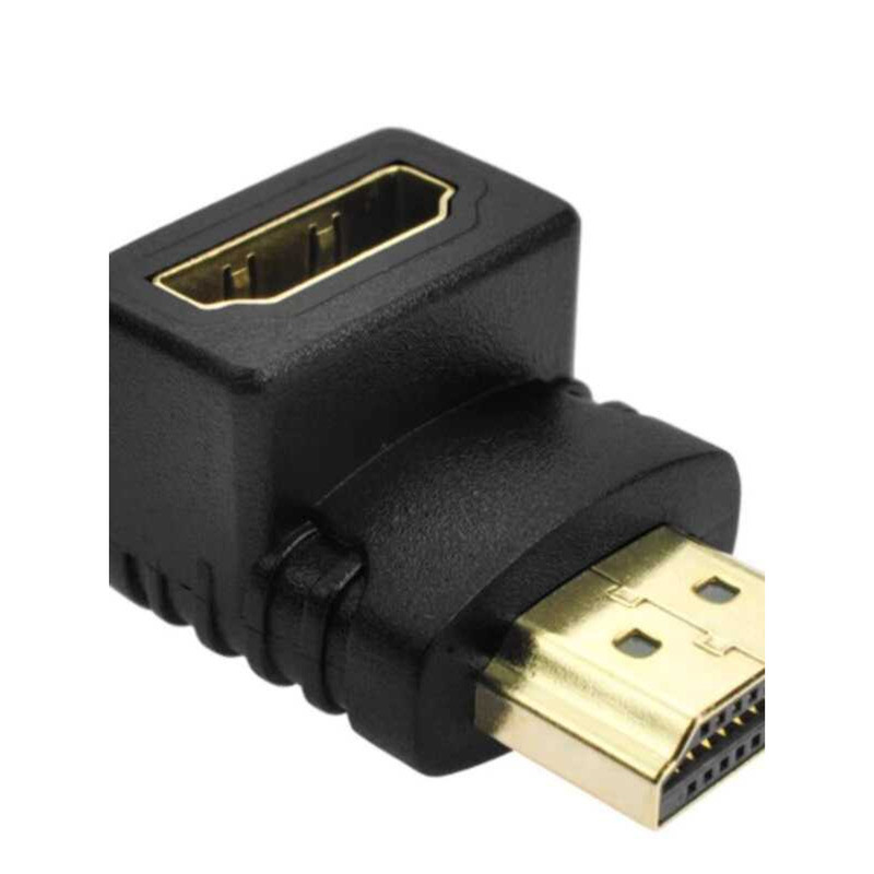 HDMI Adapter Right Angle L-Head High Definition Male Female Connector ...