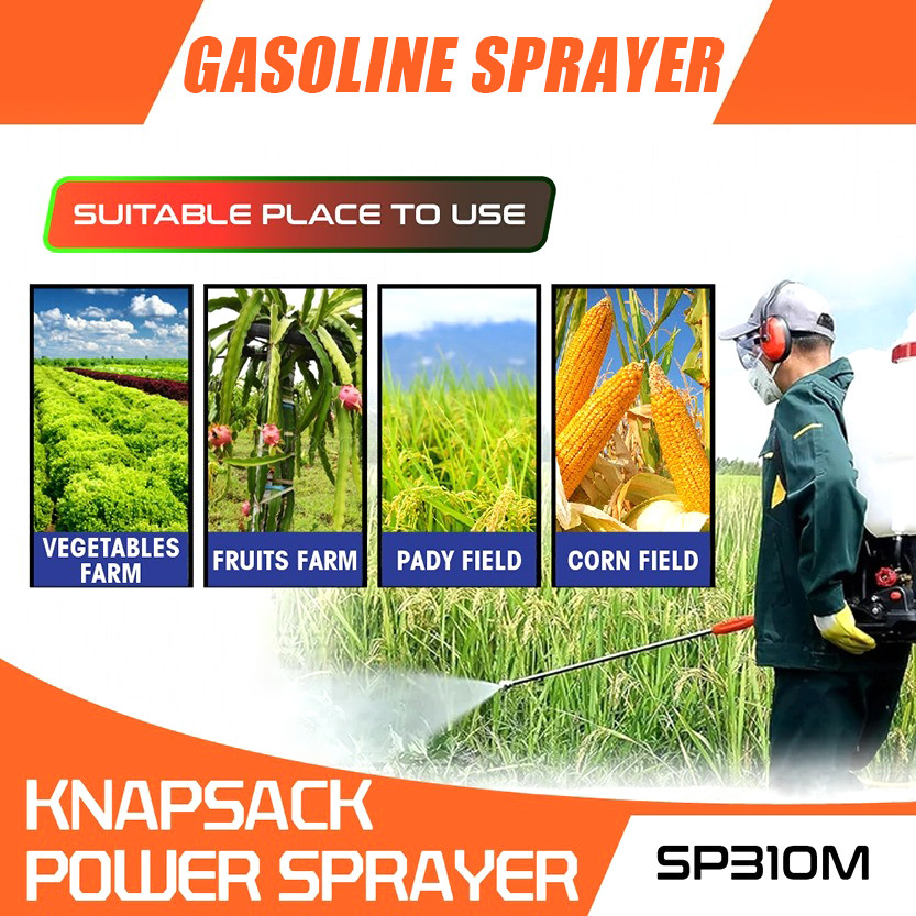 2/4T 25L Knapsack Sprayer Mist Sprayer Mesin Racun Pesticide Pest ...