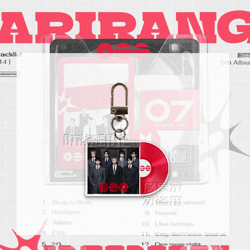 KPOP BANGTAN ARIRANG TOUR Merch Acrylic CD Keychain JUNGKOOK JIN JIMIN ...