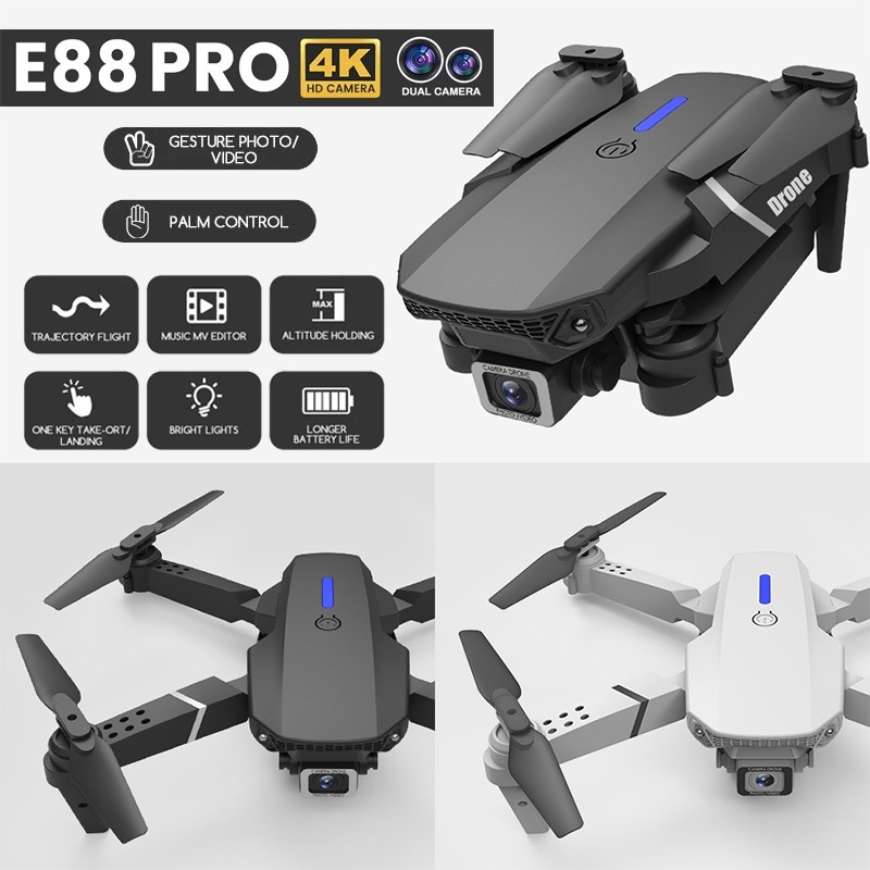 2024 New portable E88Pro Drone 4K HD dual camera WiFi remote control ...