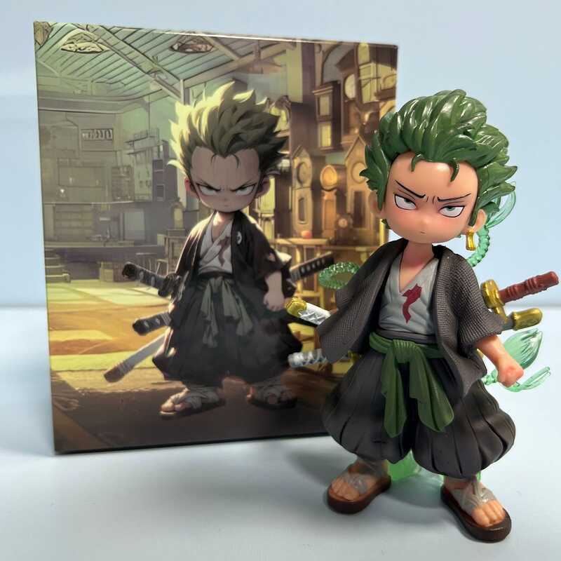 【COD】 One Piece Figure Q Version Zoro Two Years Later Anime Figure ...