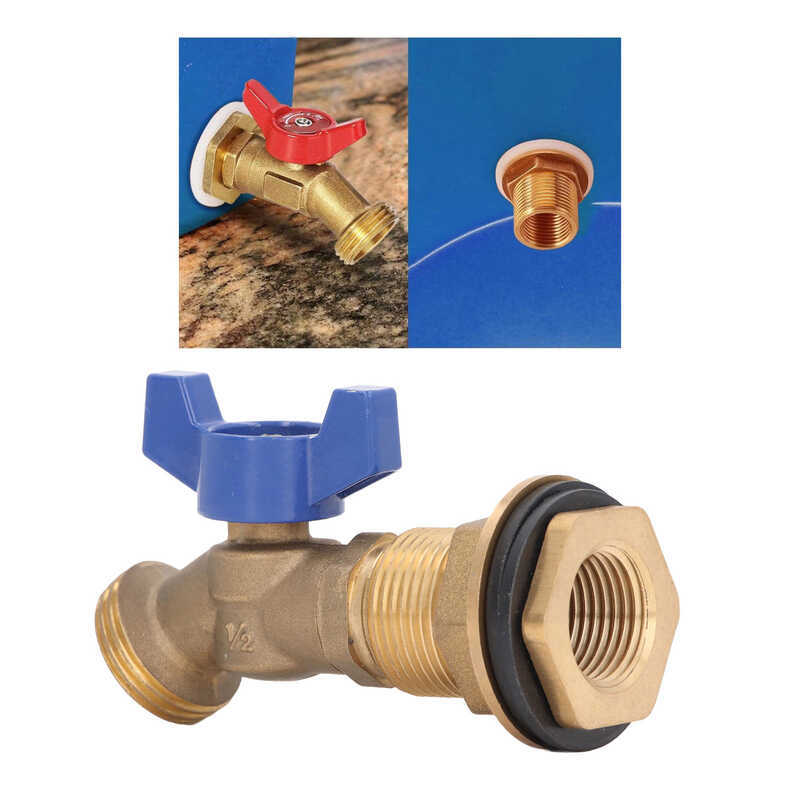 Premium Brass Concealed Water Valve – DN15 1/2 Inch Female NPT X 1/2 Inch Female NPT For Domestic Plumbing Systems