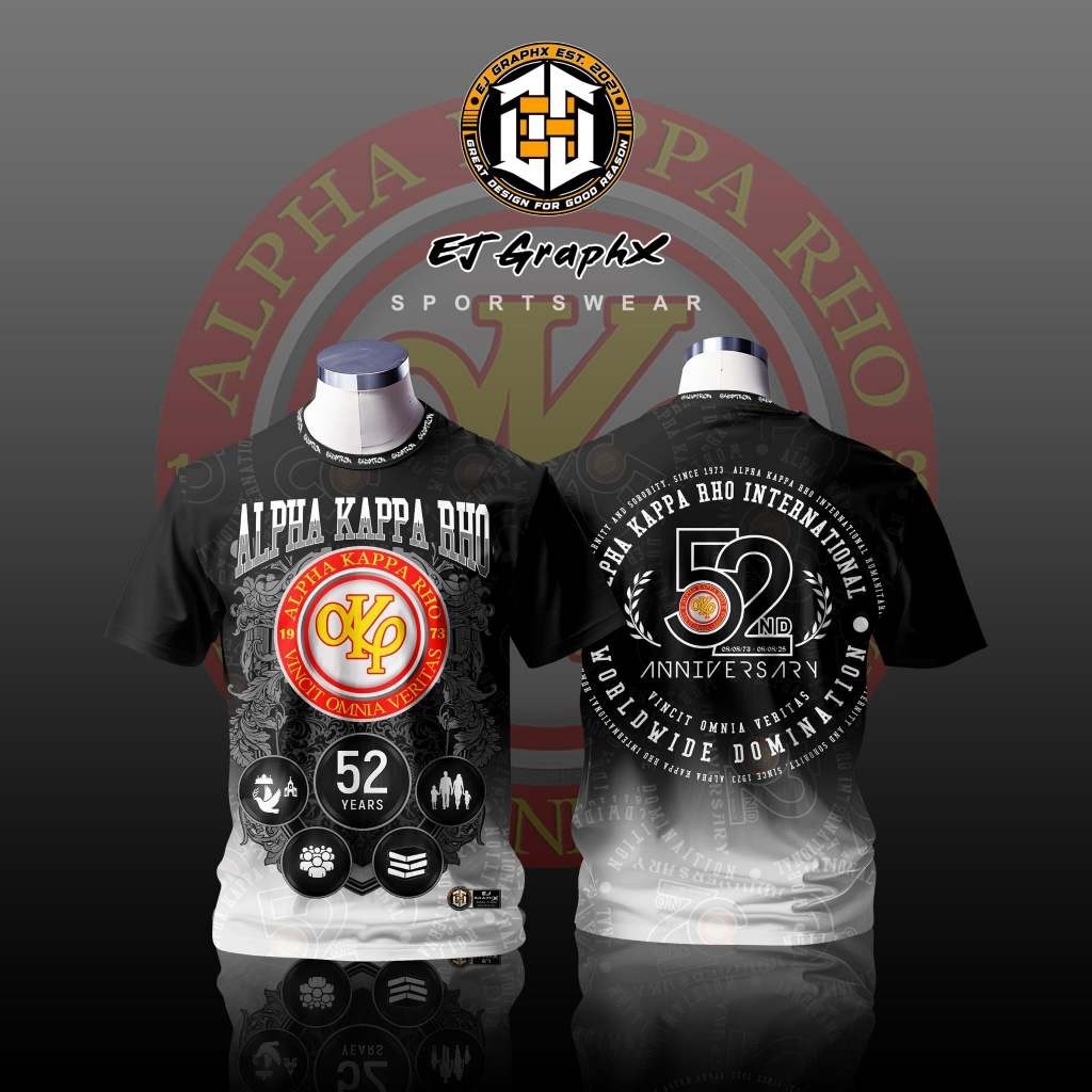 2026 ALPHA KAPPA RHO 52ND FOUNDING ANNIVERSARY FRATSHIRT | Shopee ...