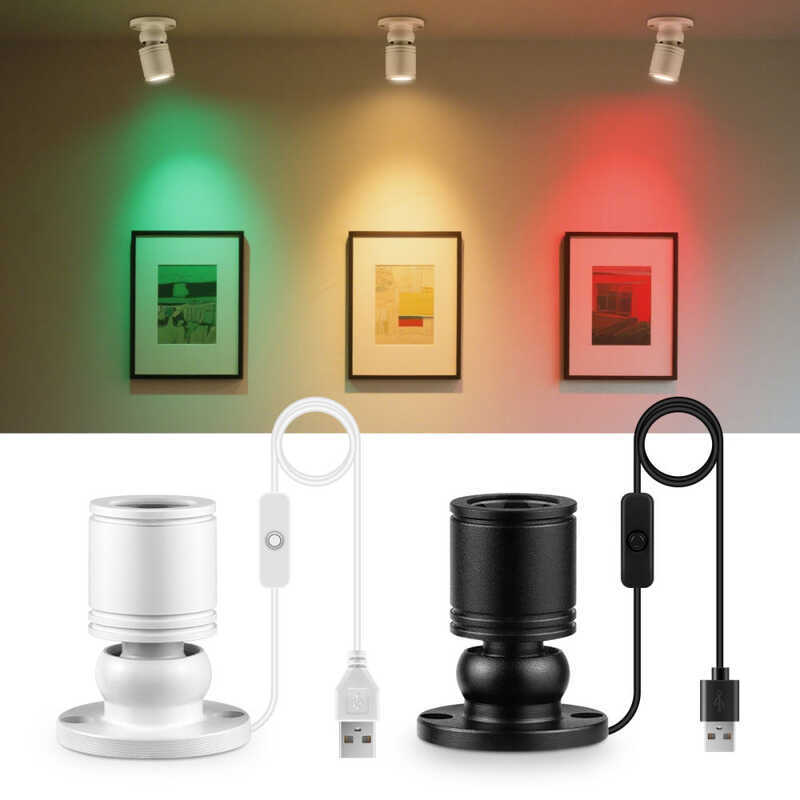 Rotatable Small Spot Light 1W Mini LED Spotlight 5V USB Surface Mounted ...