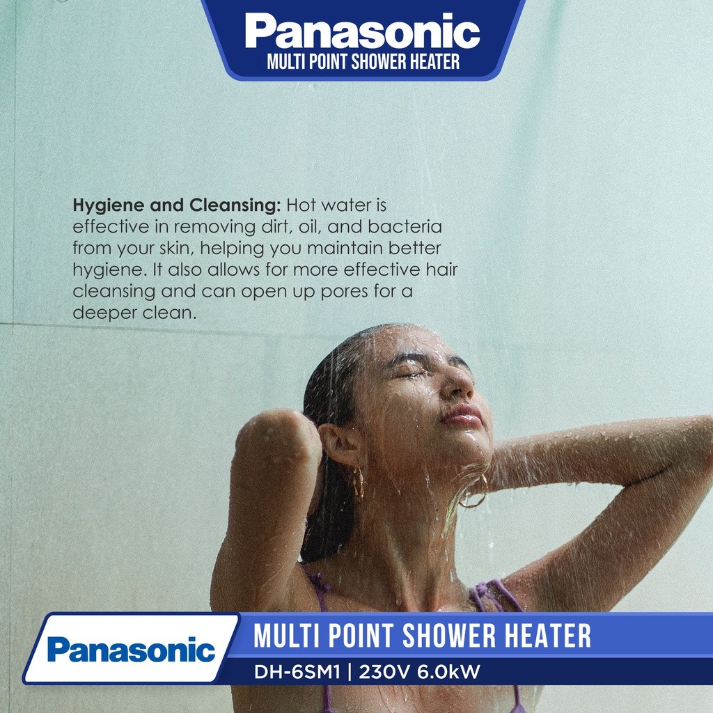 Panasonic Water Heater Multi Point Compact Shower Heater (DH-6SM1 ...