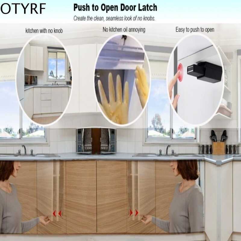 OTYRF 4Pcs Push To Open Ic Door Catches Press Snap Hidden Cabinet Catch ...