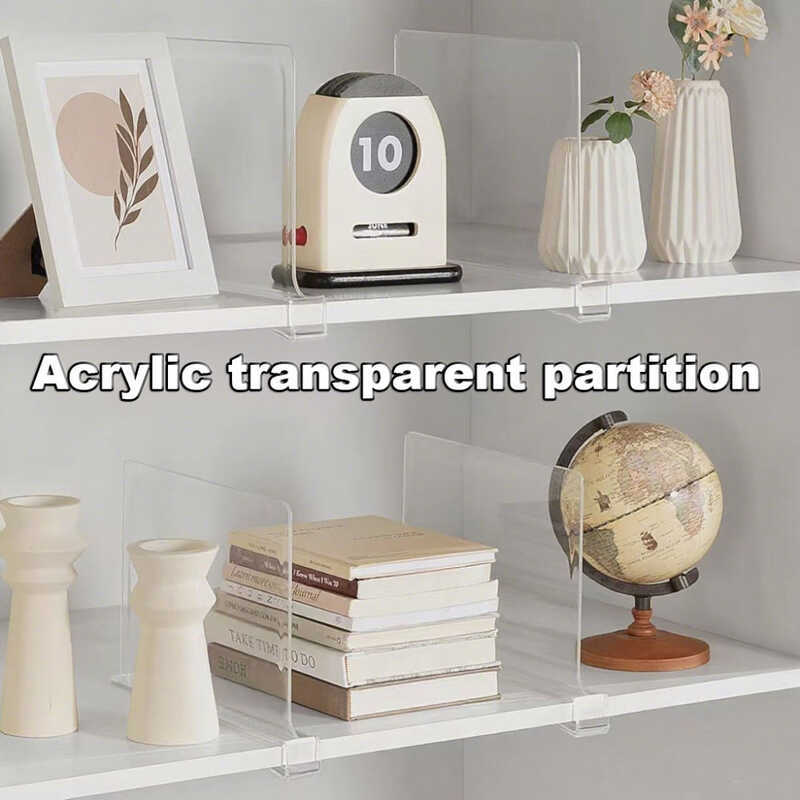 Acrylic Transparent Partition Boards For Vertical Layered Shelves ...
