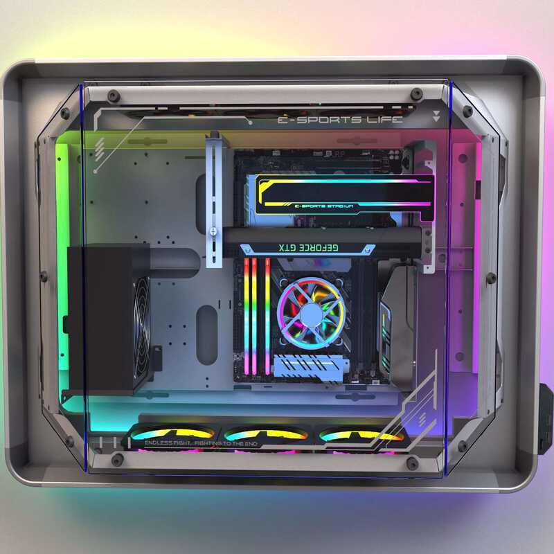 E-Sports Hotel Internet Cafe Wall-Mounted Computer Case | Shopee ...