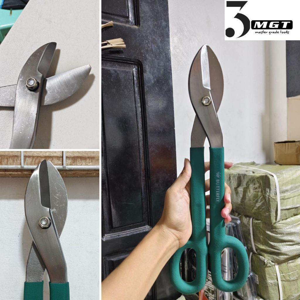 BUTTERFLY Tools Tin Snip 16''Scissors for Cutting Metal Sheets ...