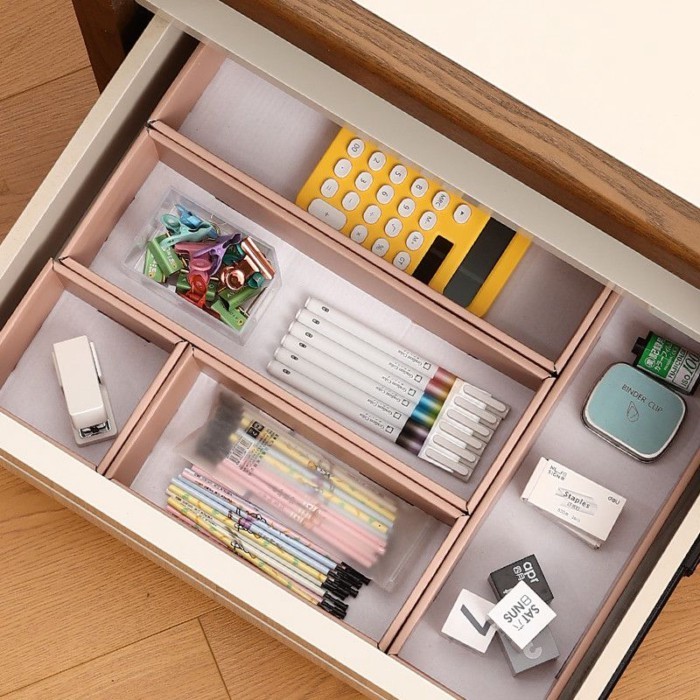 Morandi Drawer Built-in Compartment Storage Box Cosmetics Jewelry ...