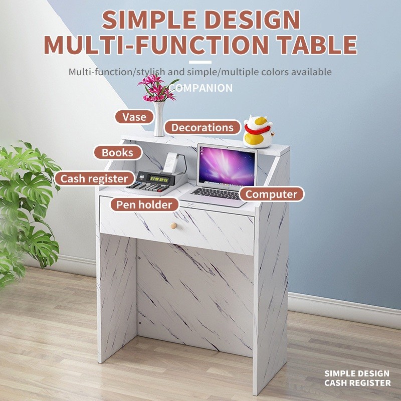 Dressing table Cashier Reception Desk Bar Counter Cashier With Drawer ...