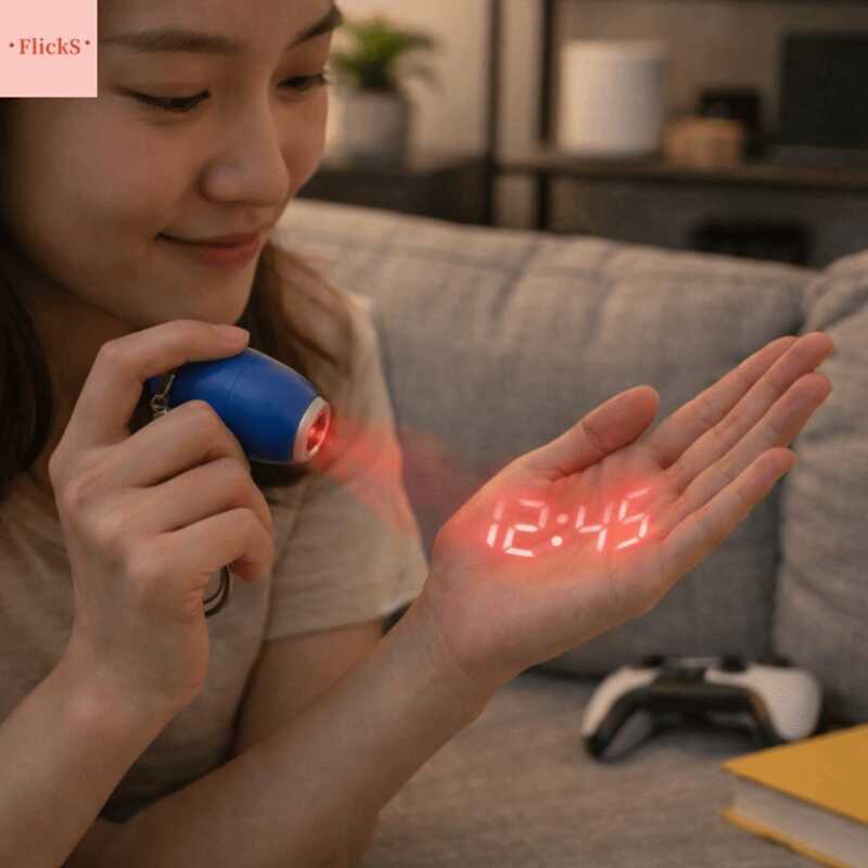 FLICKS Portable Mini Tie Plastic LED Multi-Functional Digital Display ...