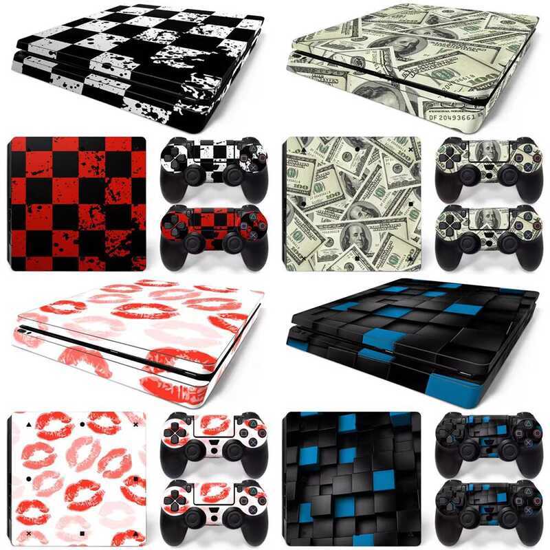 15 Ps4 Slim Console Full Body Sticker Cool Full Body Color Film Neutral ...