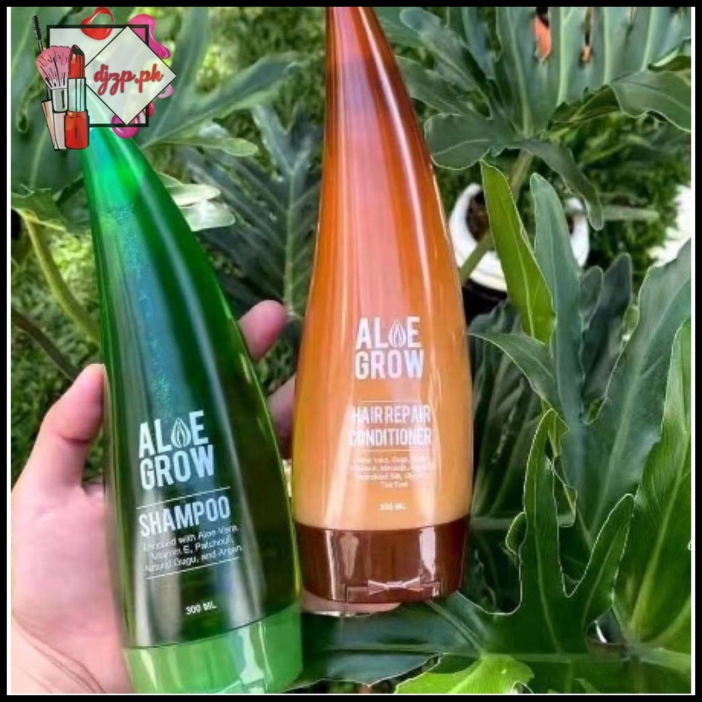 Aloe Grow Hair Growing Shampoo & Conditioner Enriched with Aloe Vera ...