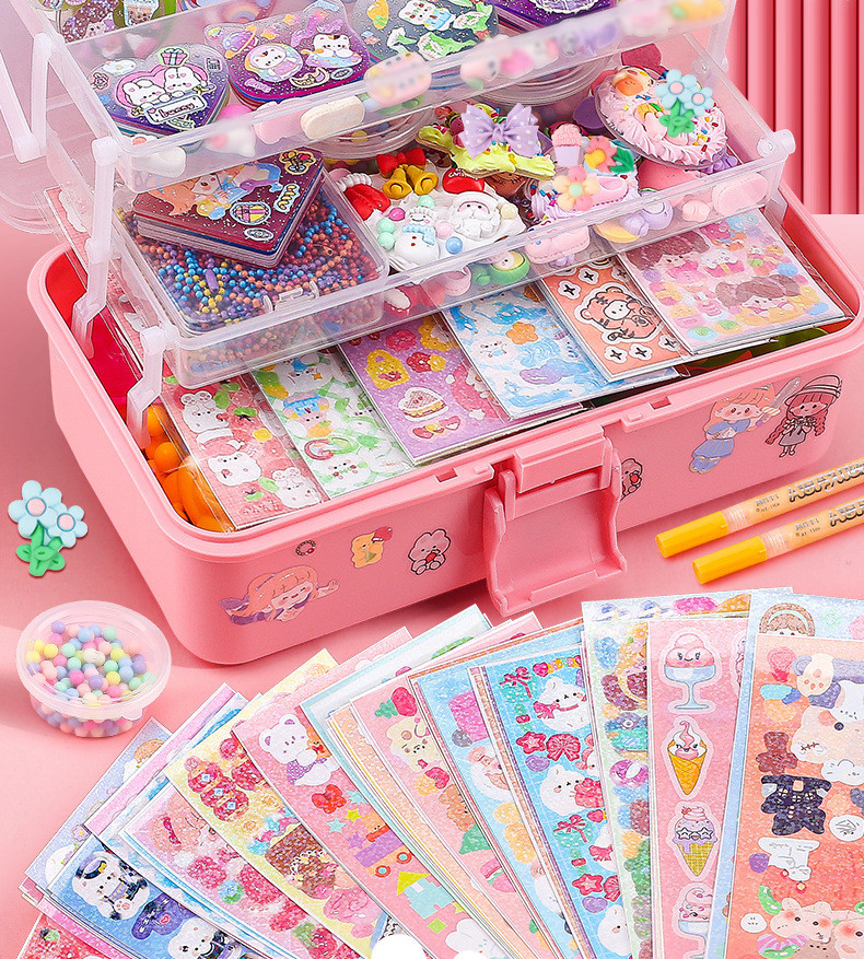 Guka Set Box Guka Keychain Making Set Material DIY Guka Stickers Set ...