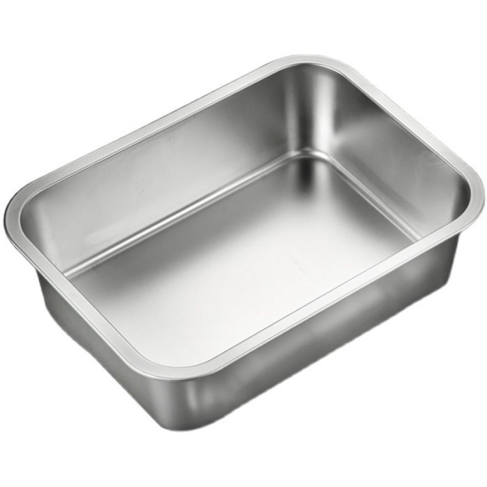 304 Stainless Steel Square Basin With Mesh Tray Square Plate Oil ...