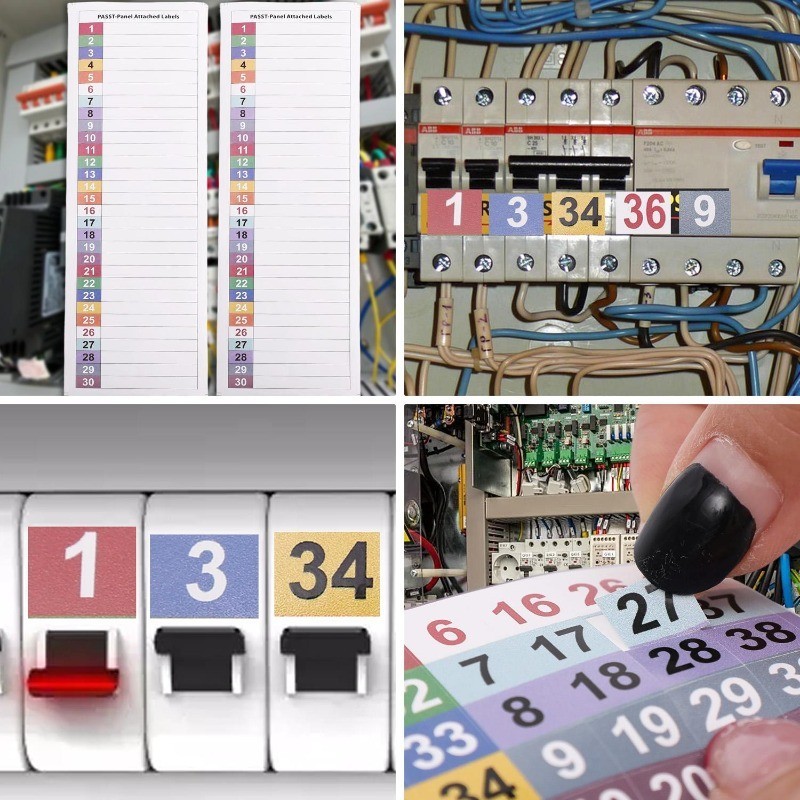 Circuit Breaker Identification Labels | Waterproof Reusable PVC ...
