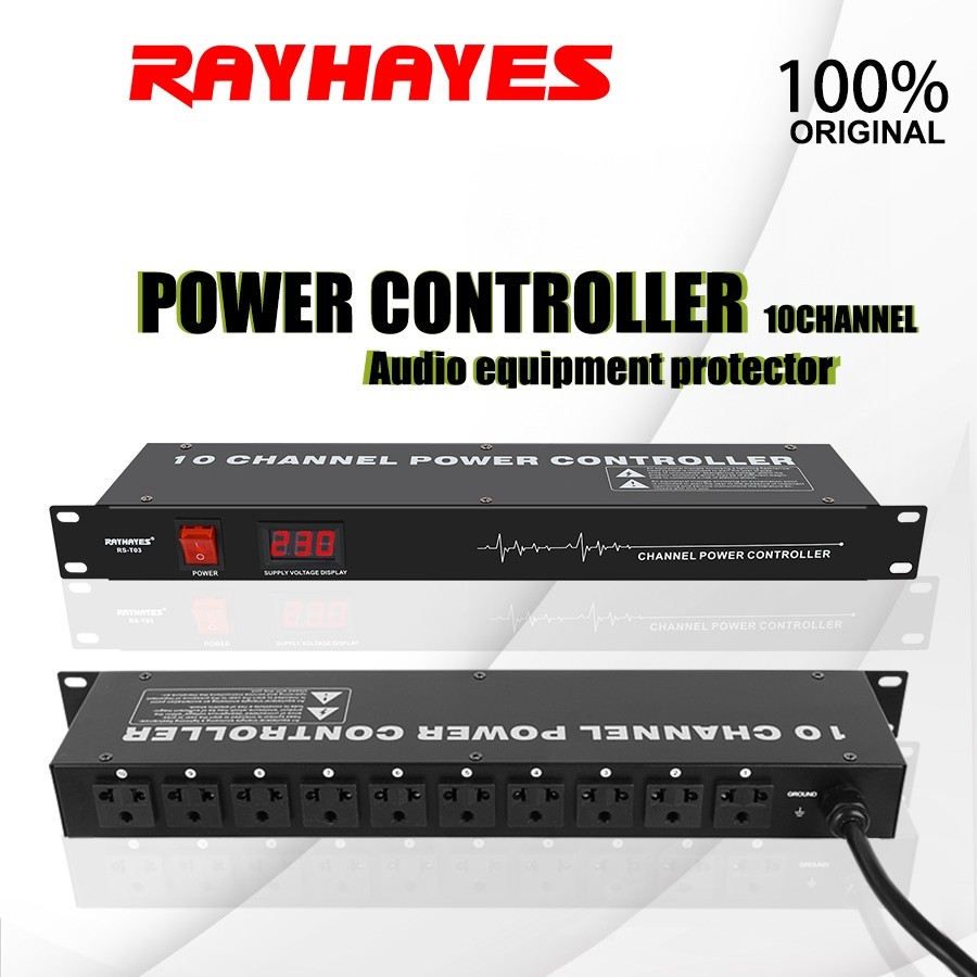 RAYHAYES Audio Power Switch 10 Channel Power Controller Stage ...