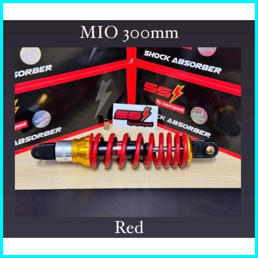 SUPER SPEED MOTORCYCLE REAR SHOCK SINGLE MIO 300mm | Shopee Philippines