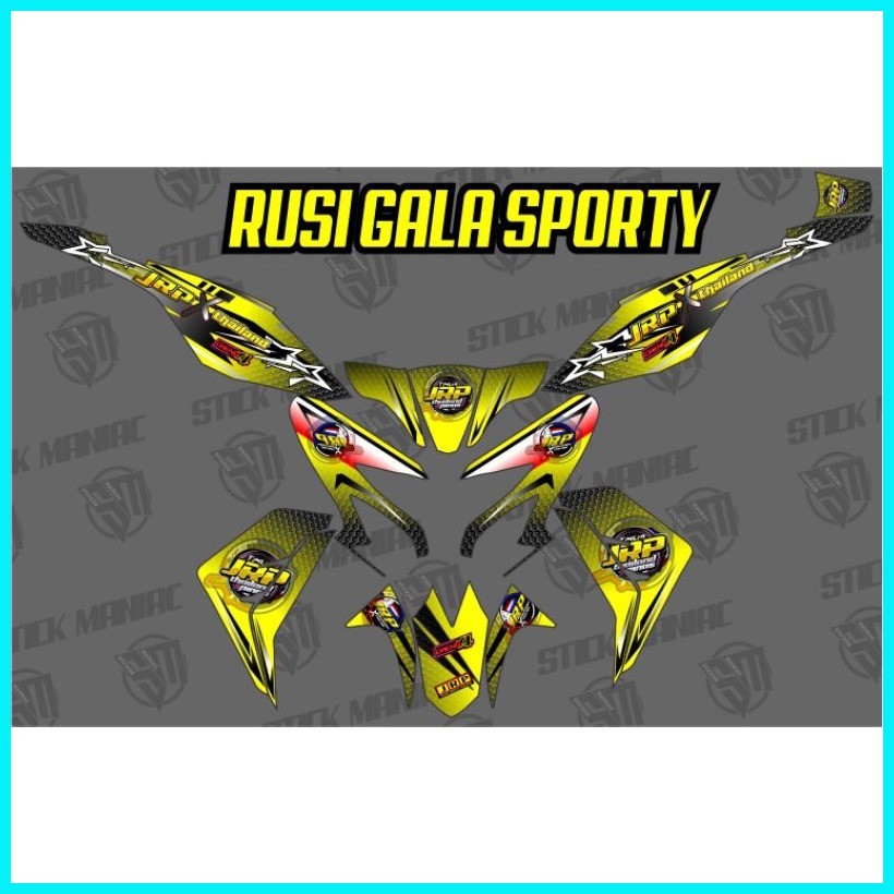 Rusi gala sporty full body decals, JRP design | Shopee Philippines