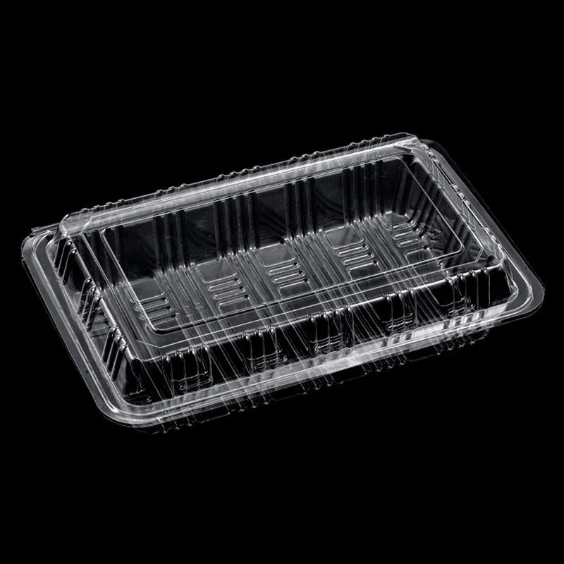 50Pcs Rectangle Clamshell Containers Disposable Clear Clamshell Food ...