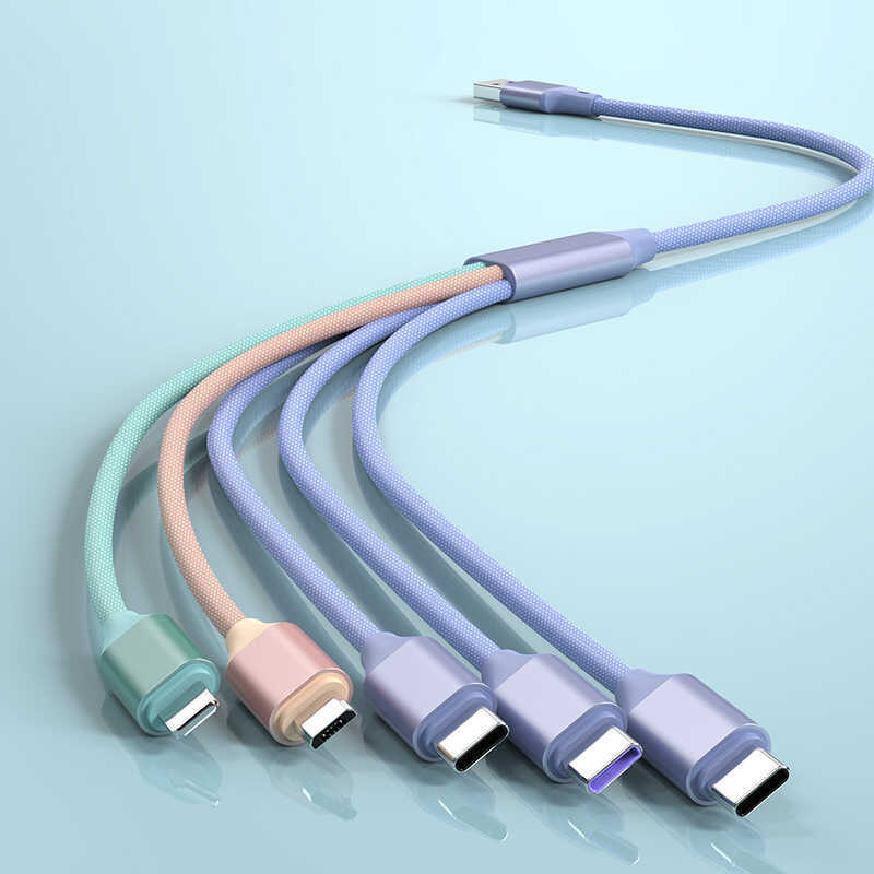 C New product Type Android Charging Cables USB Multi Head One to Five ...