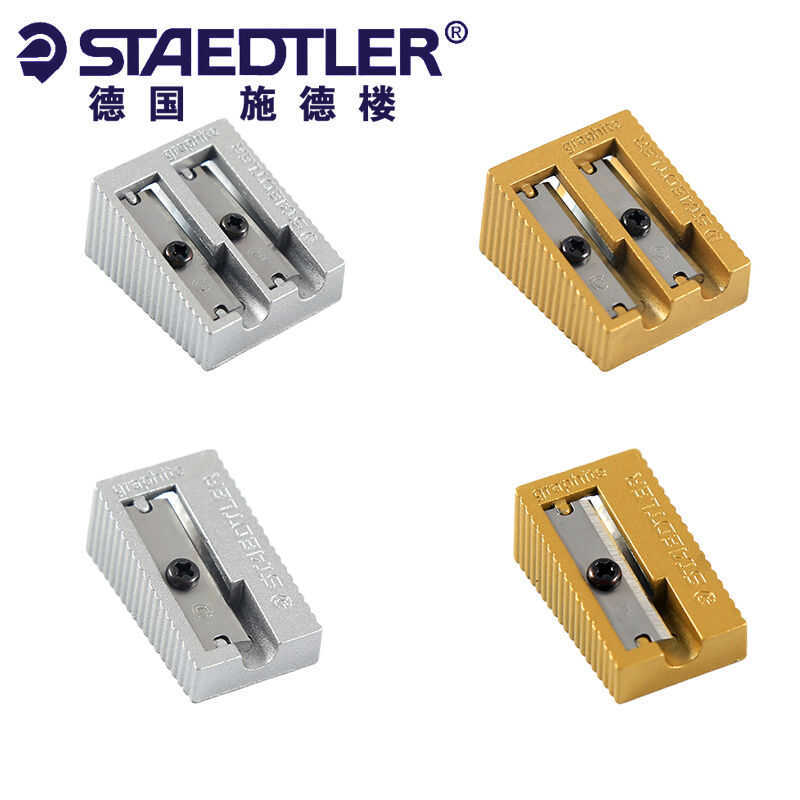 Staedtler Full Metal Sharpener Single Double Hole Stainless Steel ...