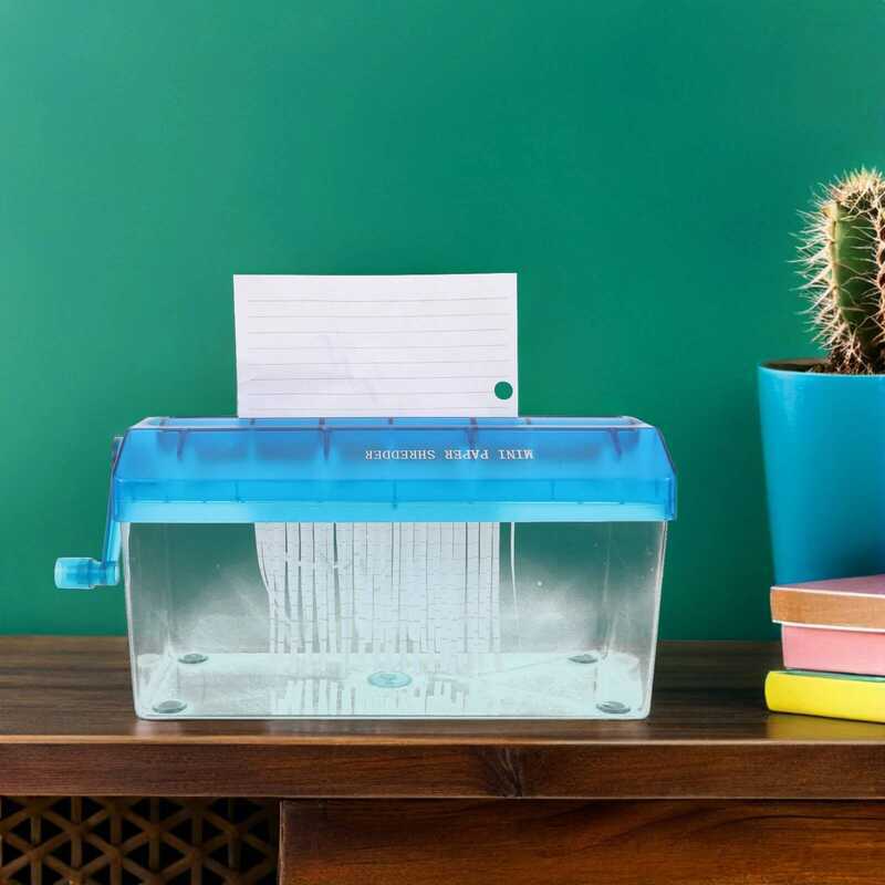 Paper 3 2 Shredder Document Home Office For Mini Handheld Sky-Blue ...